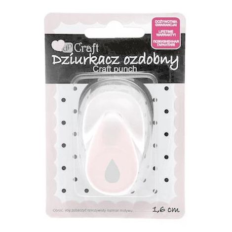 Dziurkacz ozdobny dpCraft 1,6cm Łezka